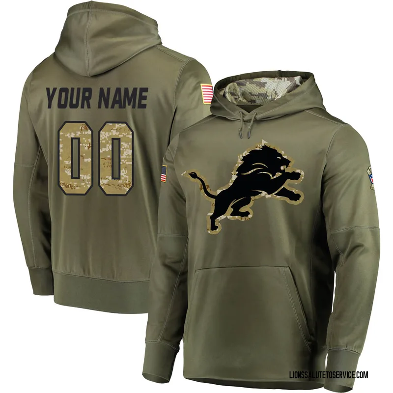 BEST NFL Personalized Detroit Lions Salute To Service White Custom 3D Hoodie,  Shirt • Kybershop