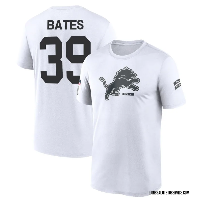 Men's Jake Bates Detroit Lions Legend White 2024 Salute to Service Performance T-Shirt