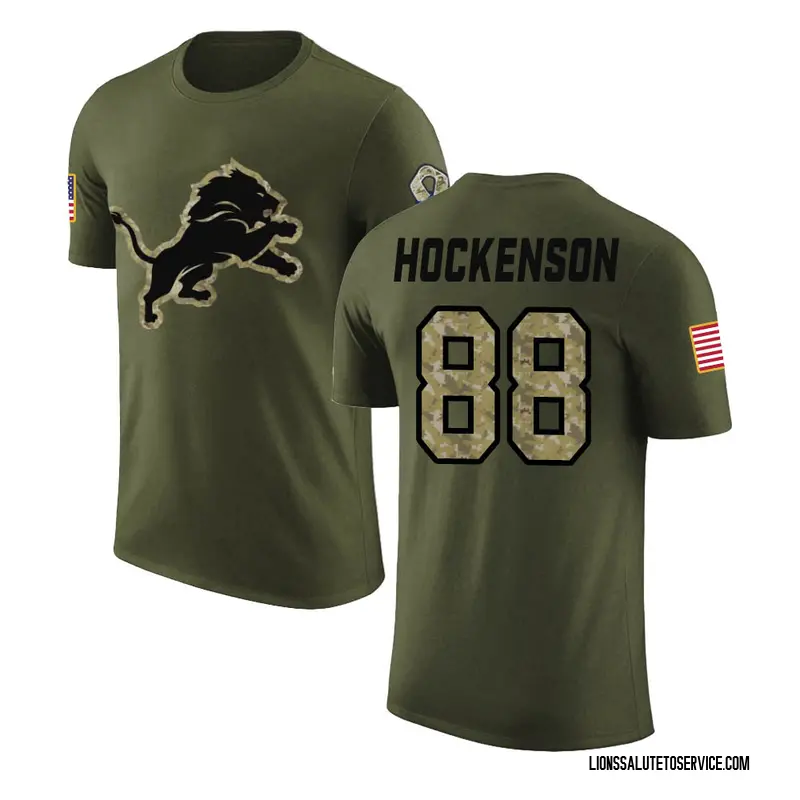 TJ Hockenson Lions Jersey man T shirt